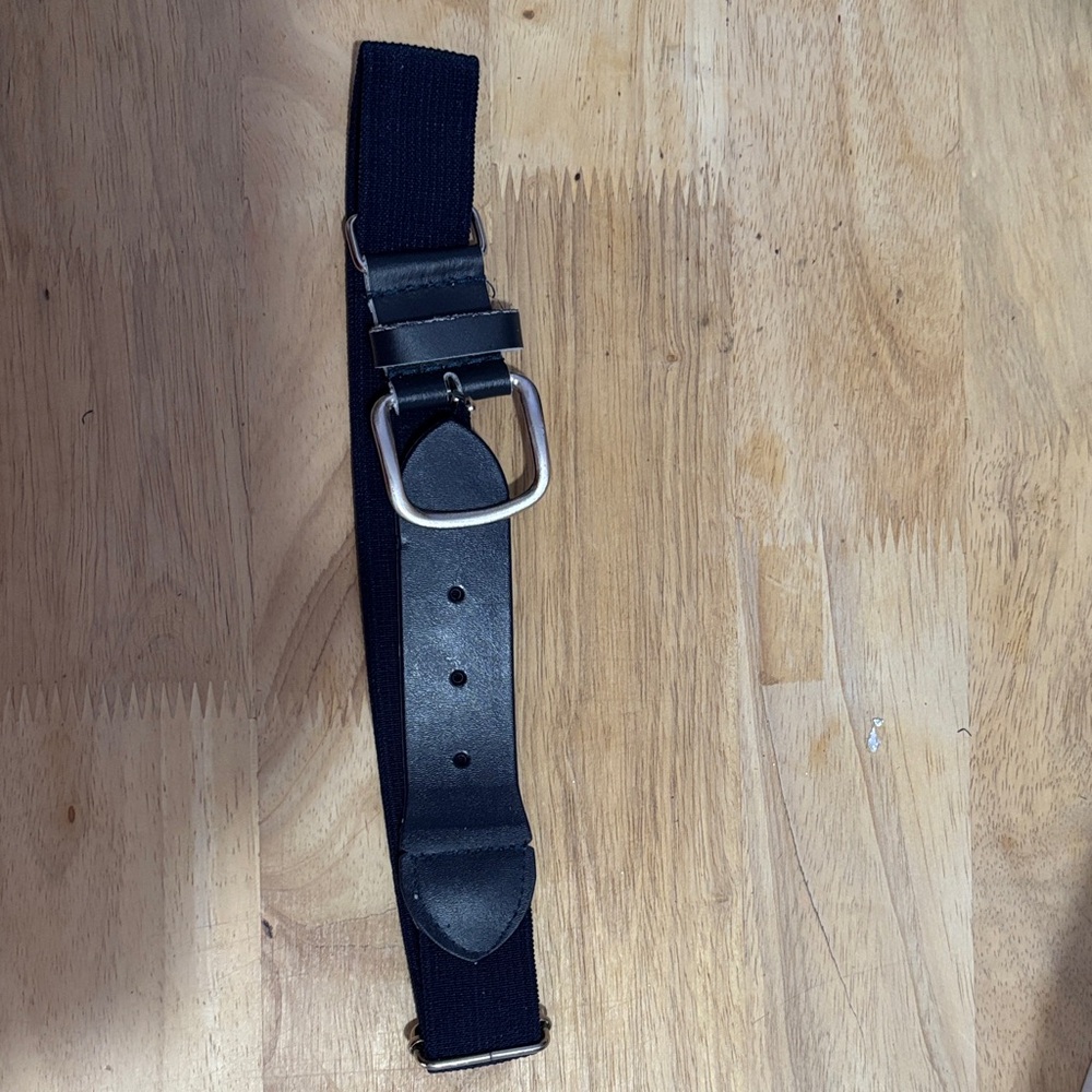 Boys navy blue baseball belt
